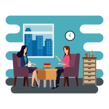 ofiste zarif iş kadınları işçiler