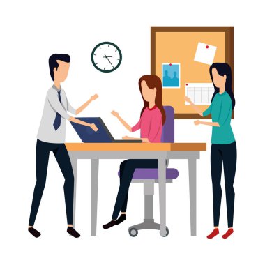 ofiste çalışan zarif iş adamları