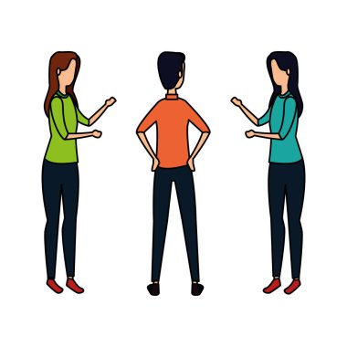 Zarif iş adamları karakterleri avatarlar