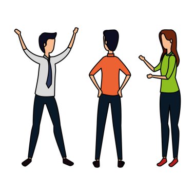 Zarif iş adamları karakterleri avatarlar