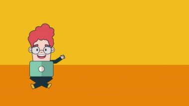 dizüstü bilgisayar ile zarif işadamı işçi