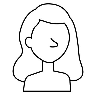 güzel ve genç kadın gömleksiz karakter