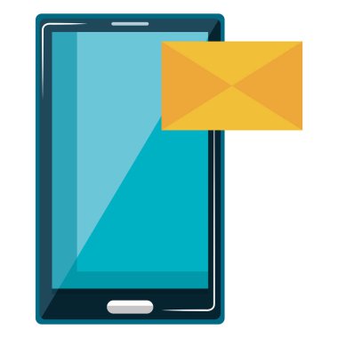 Zarf posta ile Smartphone aygıtı