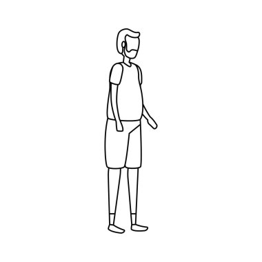 sevimli büyükbaba avatar karakter simgesi