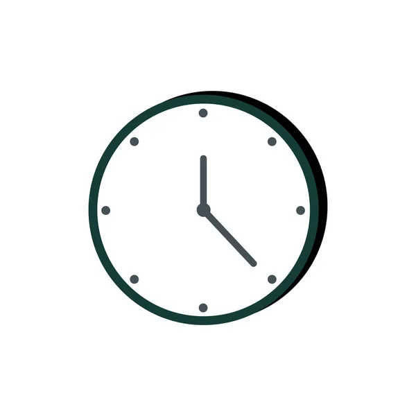 Время часы часы изолированный значок — стоковый вектор