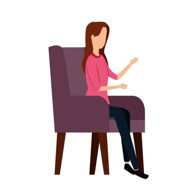 kanepede zarif iş kadını işçi