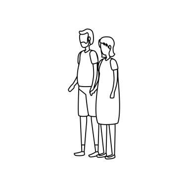 sevimli dedesi çift avatarlar karakterler