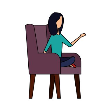 kanepede zarif iş kadını işçi