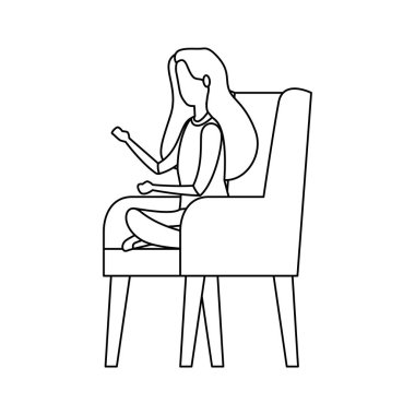 kanepede zarif iş kadını işçi