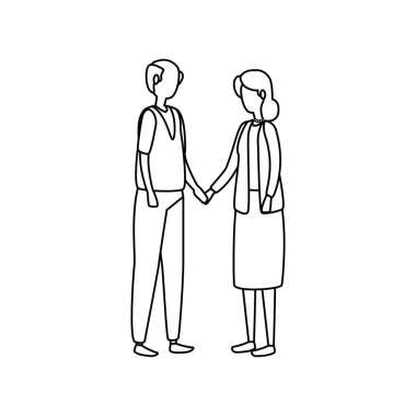 sevimli dedesi çift avatarlar karakterler