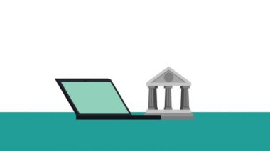 finansal uygulama ile dizüstü bilgisayar