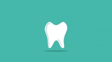 tıbbi simgeler animasyon ile diş sağlığı