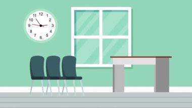 ofis karakter animasyon profesyonel doktor