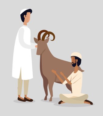 geleneksel geyik kurban ile arbs erkekler