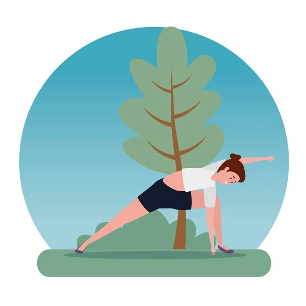 Gesunde Yoga-Übungen für Frauen — Stockvektor