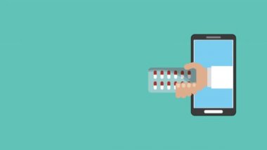 tele tıp animasyon ile akıllı telefon