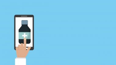 tele tıp animasyon ile akıllı telefon
