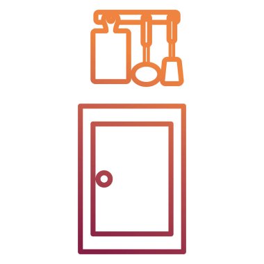 Mutfak çekmeceli ahşap asılı eşyaları