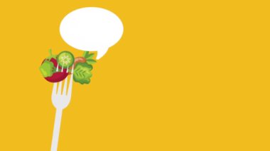 taze sebze sağlıklı gıda animasyon