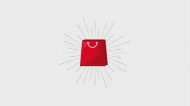 online alışveriş çantası pazar animasyon