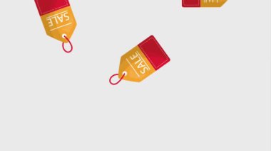 online alışveriş animasyon düşen etiket fiyatları satış