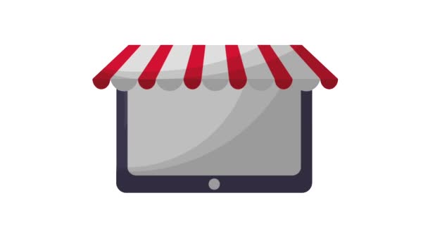 Online shopping animation hd — Stock Video