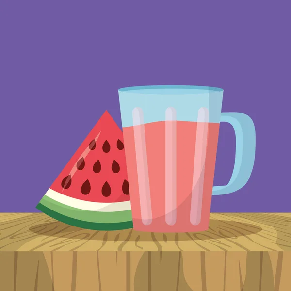 Frukt matlagning ikoner platt bild design — Stock vektor