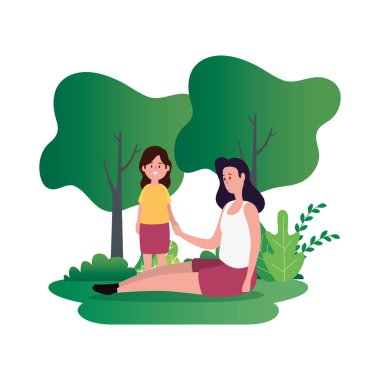 kızı aile karakterleri ile anne