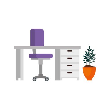 ofis iş yeri sahne simgeleri