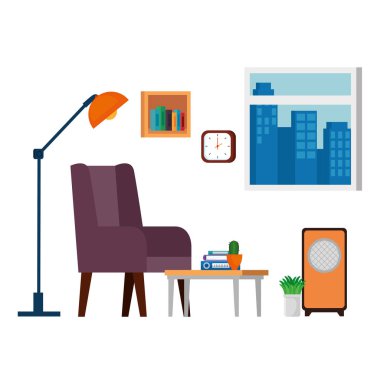 ev oturma odası yer sahnesi