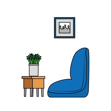 ev oturma odası yer sahnesi