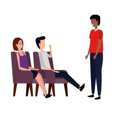 kanepede zarif iş adamları işçi