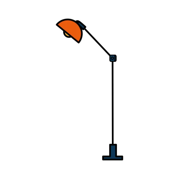 Lámpara de oficina icono aislado — Archivo Imágenes Vectoriales