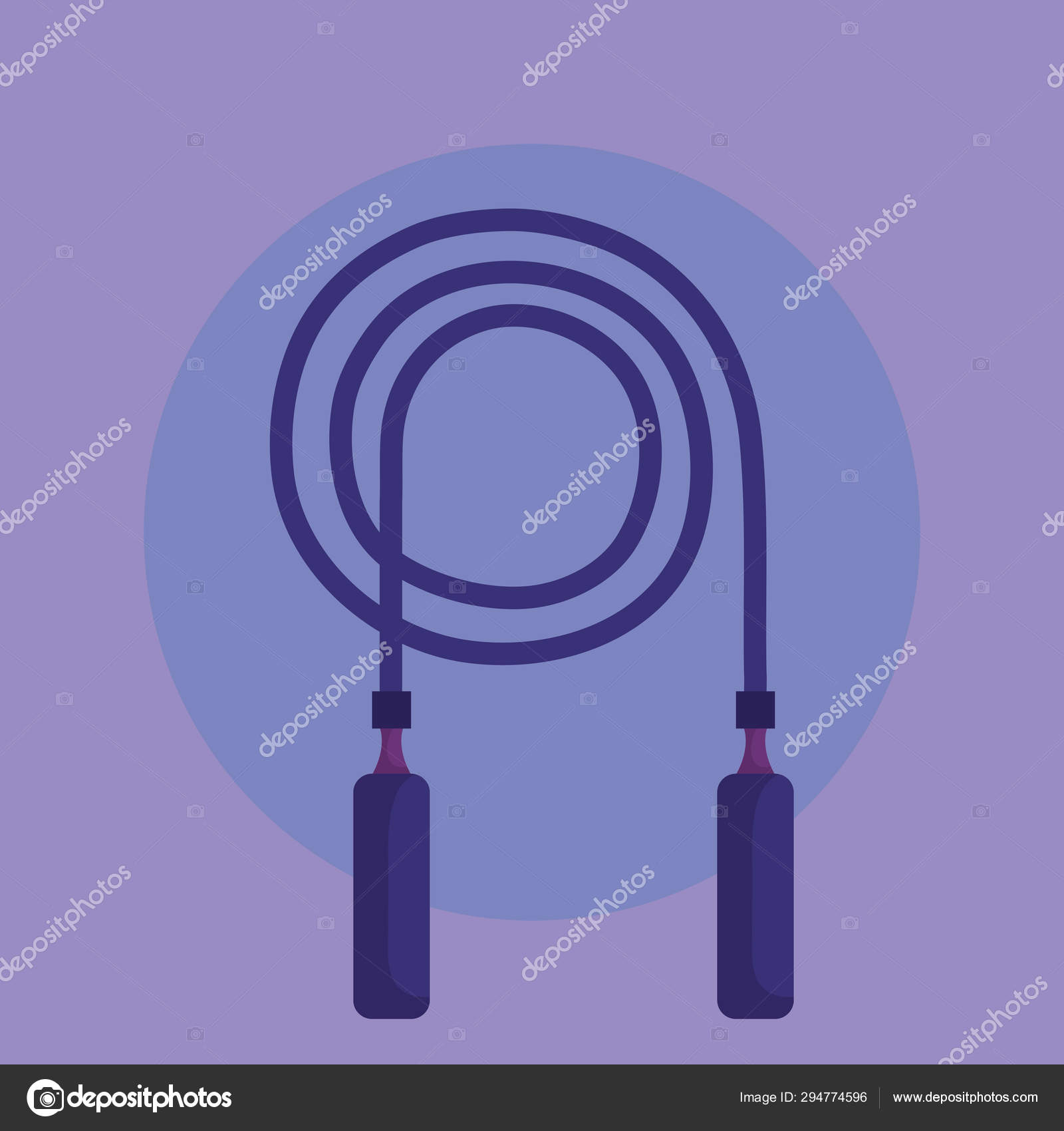 Jumping rope over purple background Stock Vector Image by ©yupiramos ...