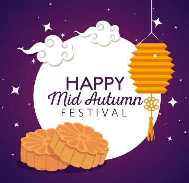 bulutlar ve çiçek çerezleri ile asılı fener etiketi