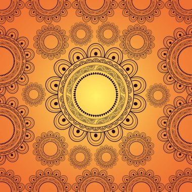 mandala arka plan dekoratif motif osmanlı