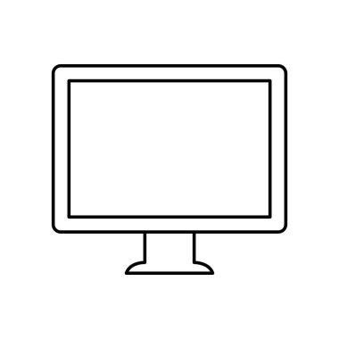 masaüstü bilgisayar aygıtı izole edilmiş simge