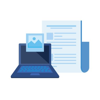 belge dosyası ile dizüstü bilgisayar