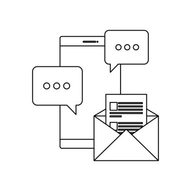 zarf e-posta ile akıllı telefon cihazı