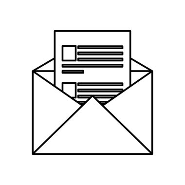 zarf posta sonrası yalıtılmış simgesi