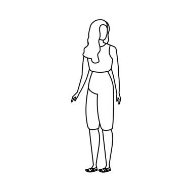 güzel ve genç kadın karakter