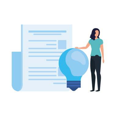 ampul karakter olan kadın