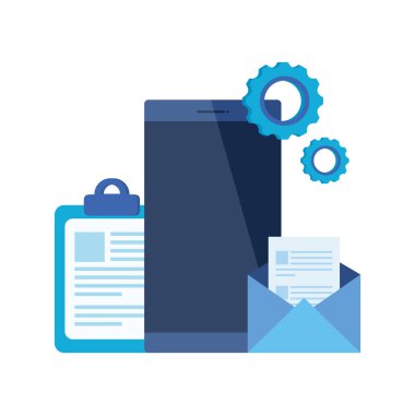 zarf e-posta ile akıllı telefon cihazı