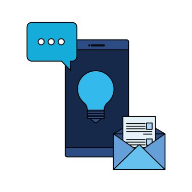 zarf e-posta ile akıllı telefon cihazı