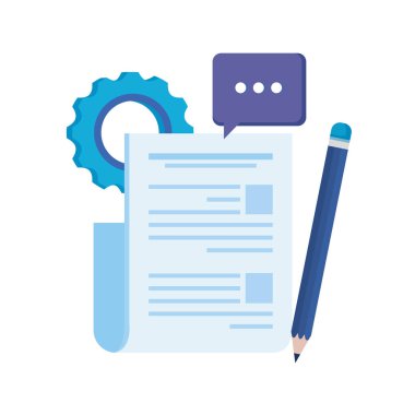 dişliler makine ile kağıt belge dosyası