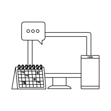 takvim anımsatıcısı ile masaüstü bilgisayar