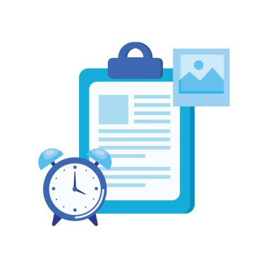 kontrol listesi simgesi ile çalar saat