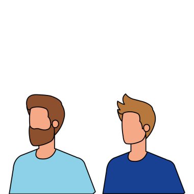 genç ve rahat men karakterleri