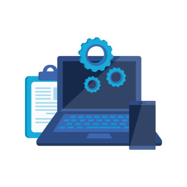 dizüstü bilgisayarlı kontrol listesi panosu