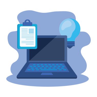 dizüstü bilgisayarlı kontrol listesi panosu